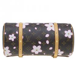 Pre Owned Louis Vuitton Monogram Canvas Limited Edition Cherry Blossom Papillon Bag