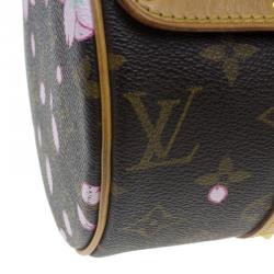 Pre Owned Louis Vuitton Monogram Canvas Limited Edition Cherry Blossom Papillon Bag