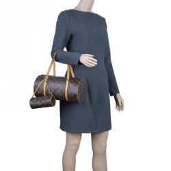 Pre Owned حقيبة مع حقيبة اكسسوارات صغيرة لوي فيتون بابيون 30 كانفاس مونوغرامي