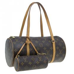 Pre Owned حقيبة مع حقيبة اكسسوارات صغيرة لوي فيتون بابيون 30 كانفاس مونوغرامي