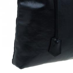 مملوكة مسبقًا Louis Vuitton Black Cuir Boudoir Leather Lockit Chain Tote Bag
