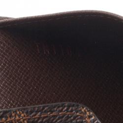 Pre Owned Louis Vuitton Damier Ebene Canvas Sarah Wallet with Detachable Pouch