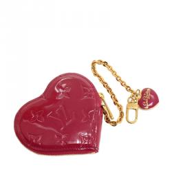 Louis Vuitton Red Pomme D´amour Vernis Heart Coin Purse