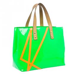 مملوكة مسبقًا حقيبة لوي فيتون روبرت ويلسون ريدي إصدار محدود فيرنيه مونوغرامي أخضر فسفوري PM