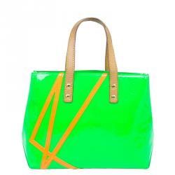 مملوكة مسبقًا حقيبة لوي فيتون روبرت ويلسون ريدي إصدار محدود فيرنيه مونوغرامي أخضر فسفوري PM