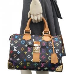 Louis Vuitton Black Multicolor Monogram Speedy 30 – The Closet