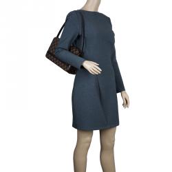 Pre Owned Louis Vuitton Damier Ebene Canvas Tribeca Long Bag