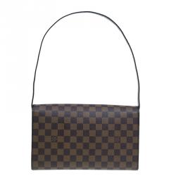Pre Owned Louis Vuitton Damier Ebene Canvas Tribeca Long Bag