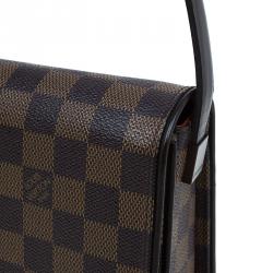 Pre Owned Louis Vuitton Damier Ebene Canvas Tribeca Long Bag