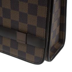 Pre Owned Louis Vuitton Damier Ebene Canvas Tribeca Long Bag