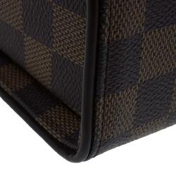 Pre Owned Louis Vuitton Damier Ebene Canvas Tribeca Long Bag