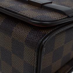 Pre Owned Louis Vuitton Damier Ebene Canvas Tribeca Long Bag