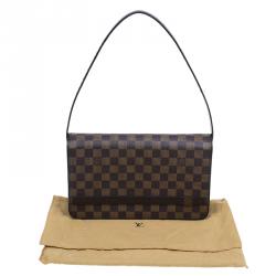 Pre Owned Louis Vuitton Damier Ebene Canvas Tribeca Long Bag