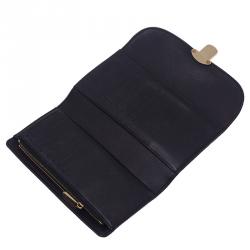 مملوكة مسبقًا  محفظة كونتينيتال لوي فيتون أميليا جلد أسود بقلاب