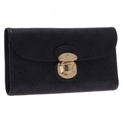 مملو كة مسبقًا  محفظة كونتينيتال لوي فيتون أميليا جلد أسود بقلاب