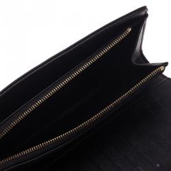 مملوكة مسبقًا  محفظة كونتينيتال لوي فيتون أميليا جلد أسود بقلاب