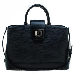 Black Louis Vuitton Epi Monceau Satchel, RvceShops Revival