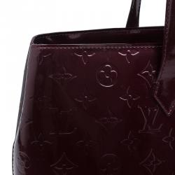Pre Owned Louis Vuitton Pomme D' Amour Monogram Vernis Wilshire Tote MM