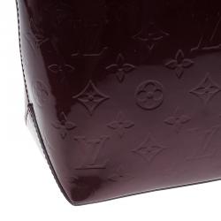 Pre Owned Louis Vuitton Pomme D' Amour Monogram Vernis Wilshire Tote MM