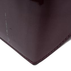 Pre Owned Louis Vuitton Pomme D' Amour Monogram Vernis Wilshire Tote MM