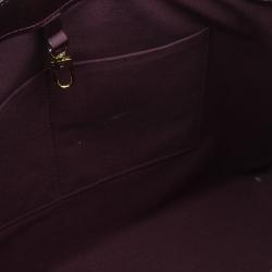 Pre Owned Louis Vuitton Pomme D' Amour Monogram Vernis Wilshire Tote MM