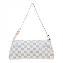 Pre Owned حقيبة كلتش لوي فيتون أيفا كانفاس دامييه أزور