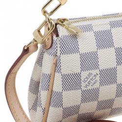 Pre Owned حقيبة كلتش لوي فيتون أيفا كانفاس دامييه أزور