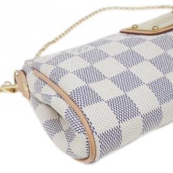 Pre Owned حقيبة كلتش لوي فيتون أيفا كانفاس دامييه أزور