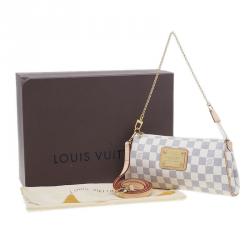 Pre Owned حقيبة كلتش لوي فيتون  أيفا كانفاس دامييه أزور