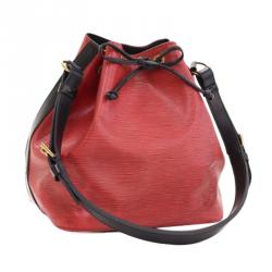 Pre Owned حقيبة لوي فيتون بيتي نوي جلد أيبي أحمر للكتف