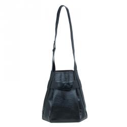 LOUIS VUITTON Black Epi Leather Sac De Paul Shoulder Bag