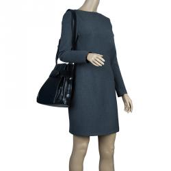 Pre Owned حقيبة لوي فيتون ساك دوبيل جلد أيبي أسود