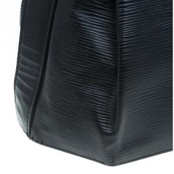 Pre Owned حقيبة لوي فيتون ساك دوبيل جلد أيبي أسود