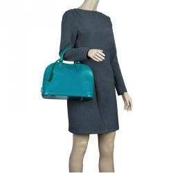 Pre Owned حقيبة لوي فيتون ألما سيان جلد أيبي PM