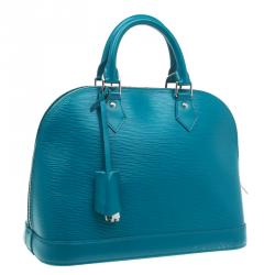 Pre Owned حقيبة لوي فيتون ألما سيان جلد أيبي PM