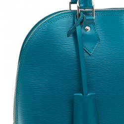 Pre Owned حقيبة لوي فيتون ألما سيان جلد أيبي PM