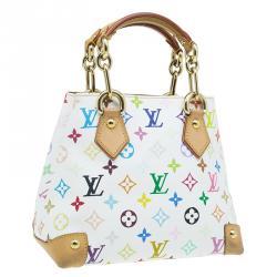 مملوكة مسبقًا Louis Vuitton White Multicolore Monogram Canvas Audra Tote 