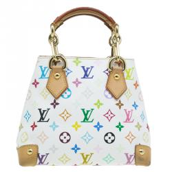 مملوكة مسبقًا Louis Vuitton White Multicolore Monogram Canvas Audra Tote 