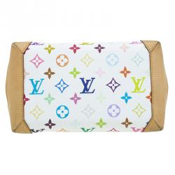 مملوكة مسبقًا Louis Vuitton White Multicolore Monogram Canvas Audra Tote 