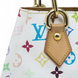 مملوكة مسبقًا Louis Vuitton White Multicolore Monogram Canvas Audra Tote 