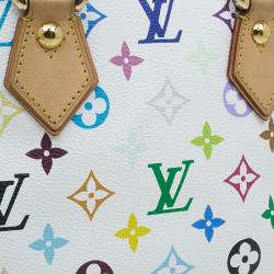 مملوكة مسبقًا Louis Vuitton White Multicolore Monogram Canvas Audra Tote 
