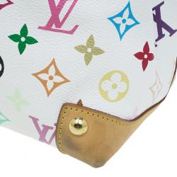 مملوكة مسبقًا Louis Vuitton White Multicolore Monogram Canvas Audra Tote 