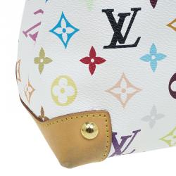 مملوكة مسبقًا Louis Vuitton White Multicolore Monogram Canvas Audra Tote 