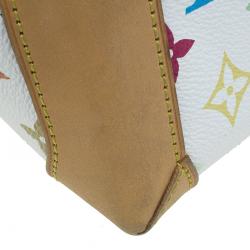 مملوكة مسبقًا Louis Vuitton White Multicolore Monogram Canvas Audra Tote 