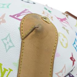 مملوكة مسبقًا Louis Vuitton White Multicolore Monogram Canvas Audra Tote 