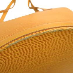 مملوكة مسبقًا حقيبة لوي فيتون سان جاكو جلد أيبي أصفر بشراشيب GM