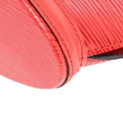 Pre Owned Louis Vuitton Coquelicot Epi Leather Saint Jacques PM