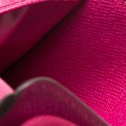 Pre Owned Louis Vuitton Purple Monogram Perforated Limited Edition Compact Wallet