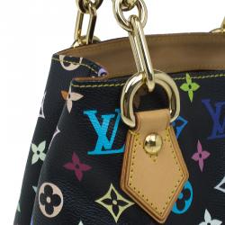 Pre Owned Louis Vuitton Black Multicolore Monogram Canvas Audra Tote