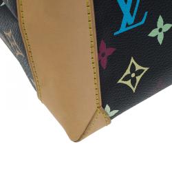 Pre Owned Louis Vuitton Black Multicolore Monogram Canvas Audra Tote